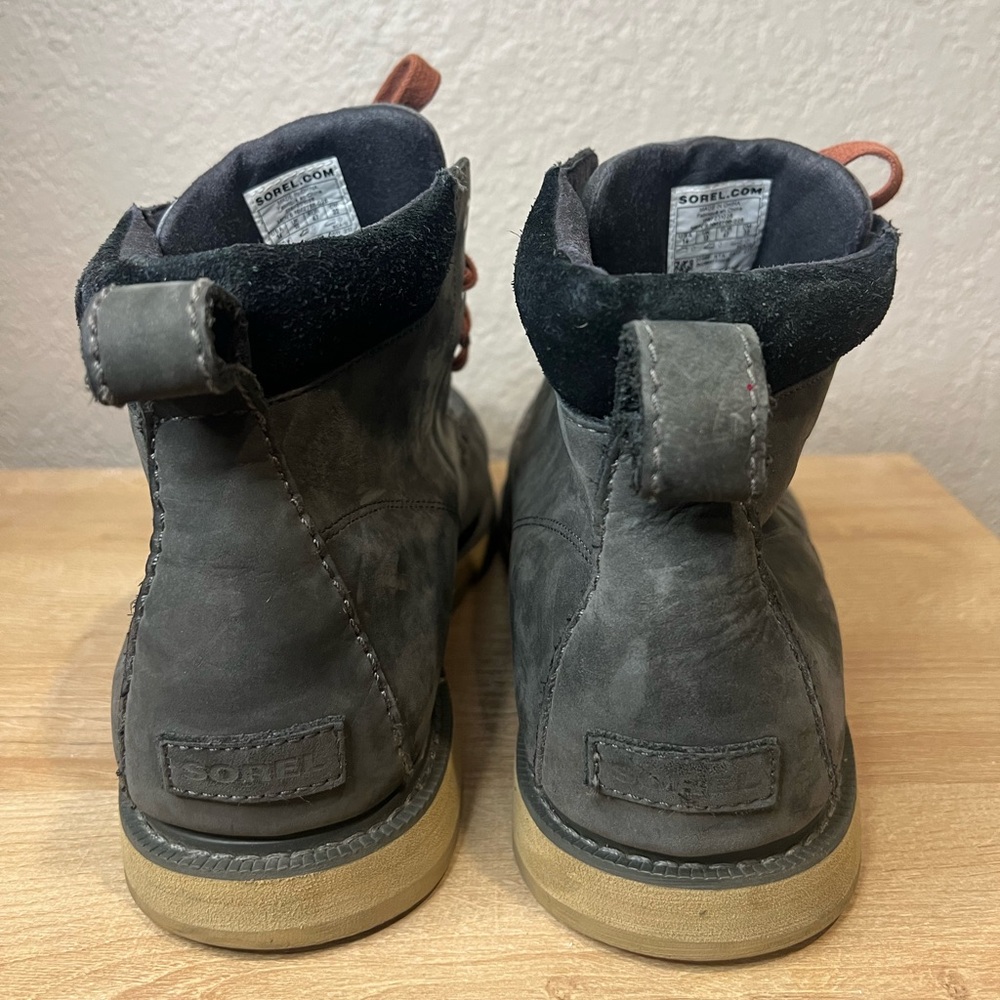 Sorel Madson II Moc Toe Waterproof Boot Coal Mens Size 14 - Picture 3 of 6